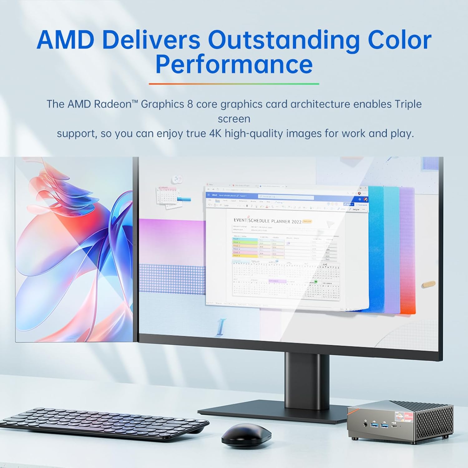 HEIYE ミニコンピューター ミニ PC Windows 11 8G DRR4 RAM 256G SSD